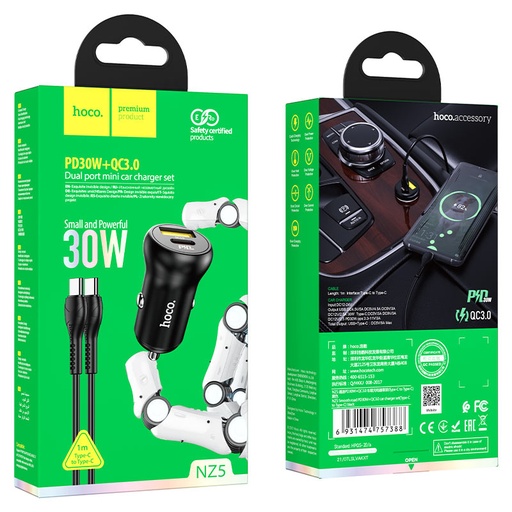 Car Charger hoco NZ5 QC3.0 30W