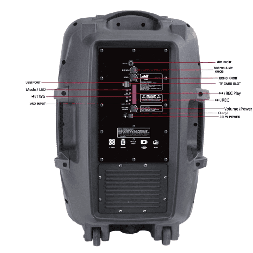 Speaker cellularline  Partyled 20w