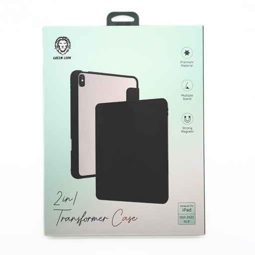 Green Lion 2 in 1 Transformer Case for iPad 7/8/9 10.2"