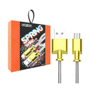 Cable MOXOM CC-44 Spring Wire, Metal For Micro-USB