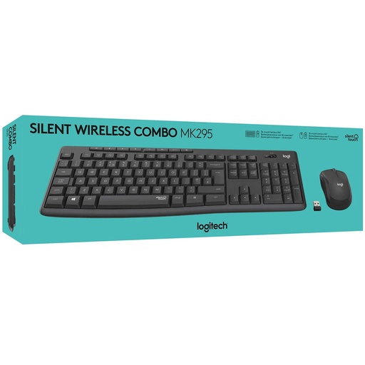 LOGITECH Wireless Combo Silent Keyboard &Mouse MK295