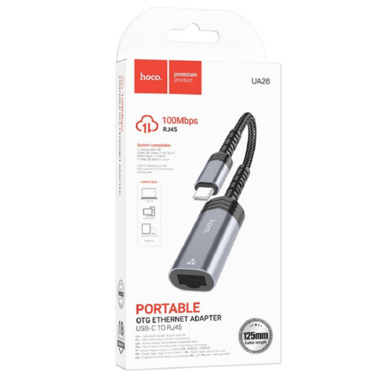 Hoco UA26 Type-C ethernet adapter(100 Mbps)