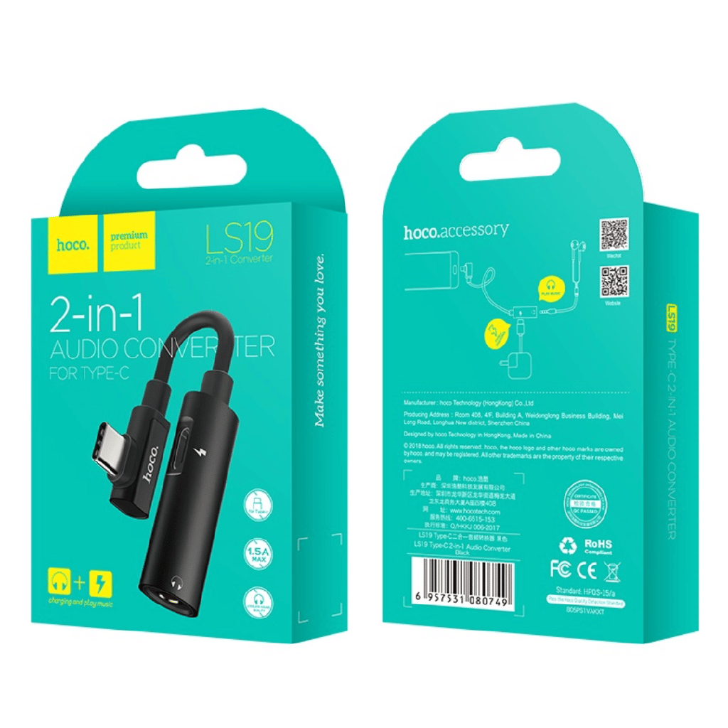 Converter hoco LS19 2-in-1 Type-C