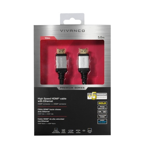 HDMI Cable Vivanco 5 Meter High Speed with Ethernet