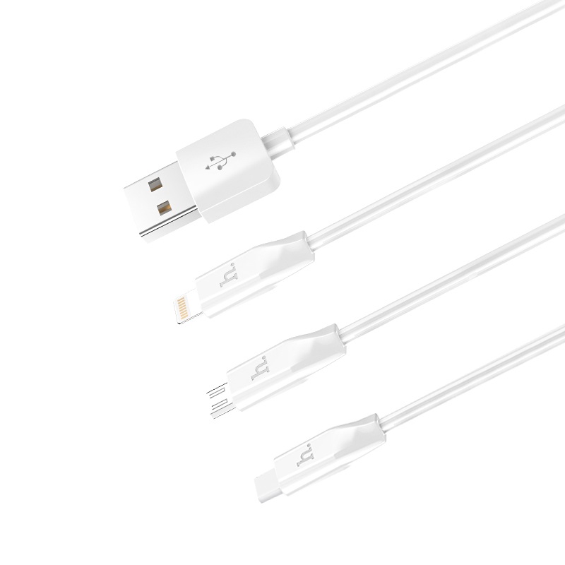 Cable hoco X1 Rapid Charging 3-in-1