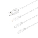 Cable hoco X1 Rapid Charging 3-in-1