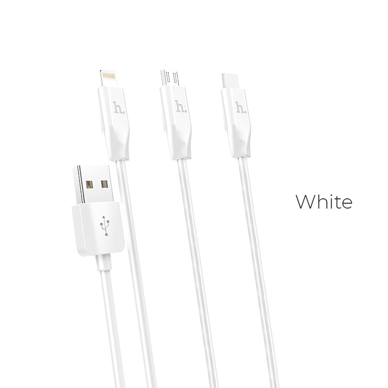 Cable hoco X1 Rapid Charging 3-in-1