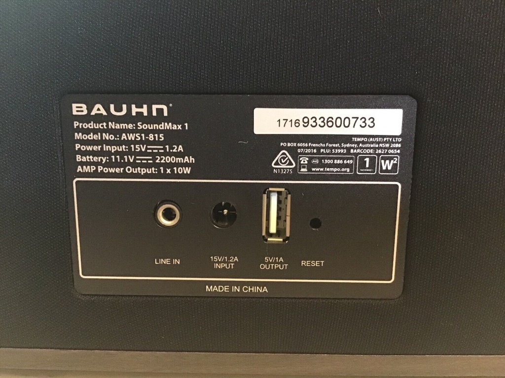 Speaker BAHUN AWS1-815