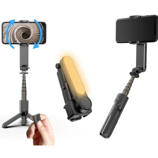 MINI Gimbal Stabilizer Selfie Stick Tripod L09