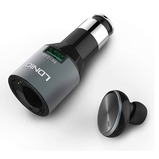 Ldnio CM20 intelligent 2 in1 Mono Bluetooth Headset Earphone and USB Car Charger