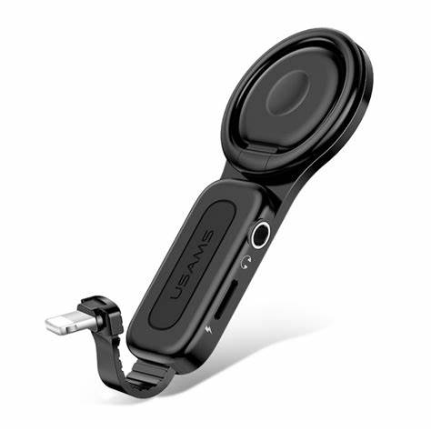 OTG Lightning To 3.5mm +Lightning Ring Holder Adapter LXS010