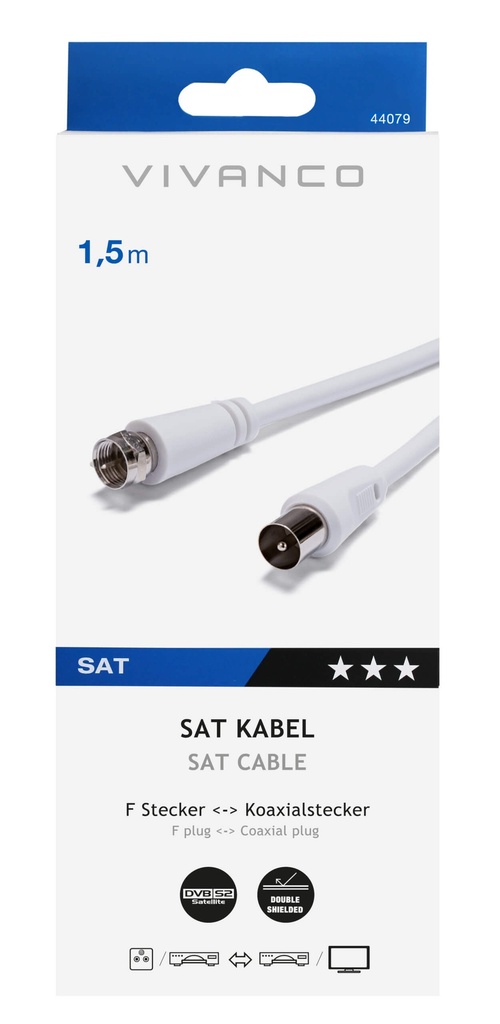 Vivanco Cable Receiver Connection 1,5m