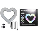 Ring Light Heart RGB Led Soft 33cm JM33-13