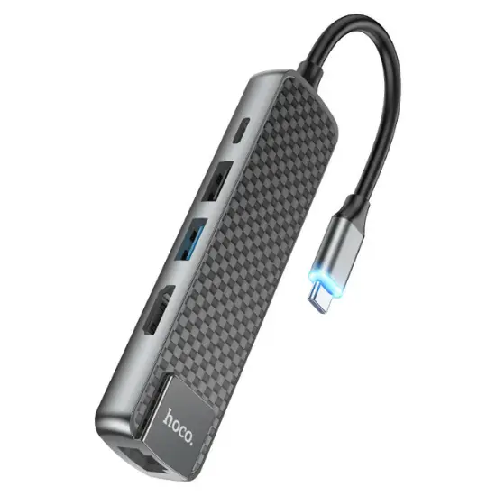 Hoco OTG Easy View Type-C Multifunction Adapter - HB23