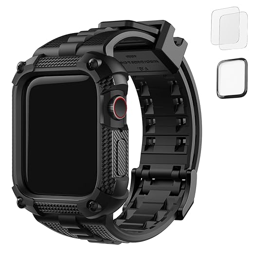 Band And Case Silicon For Apple Watch 41mm/45mm
