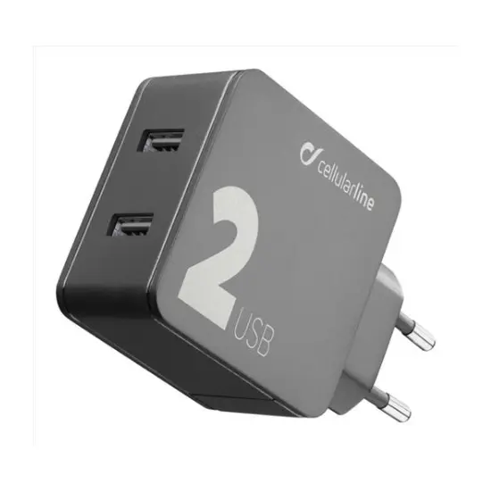 Cellularline Charger Fast Multipower 2 USB Pro