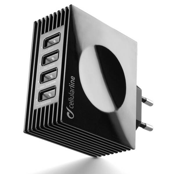 Cellularline Charger Quad 21W 4 USB Port