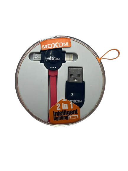 MOXOM Cable MOX-188 2in1 For Lightning And Micro-USB