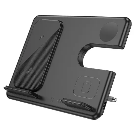 Hoco Wireless Fast Charger Flash Folding 3-in-1 CQ2