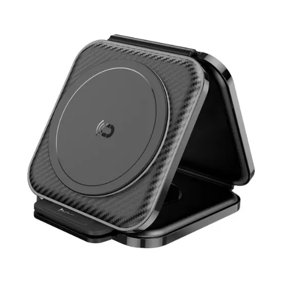 Hoco Magnetic Wireless Fast Charger Unique 3-in-1 Folding CQ4