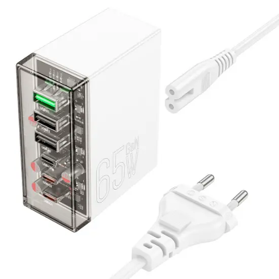 Hoco Charger(EU) Fuerza Six-Port PD65W - N36