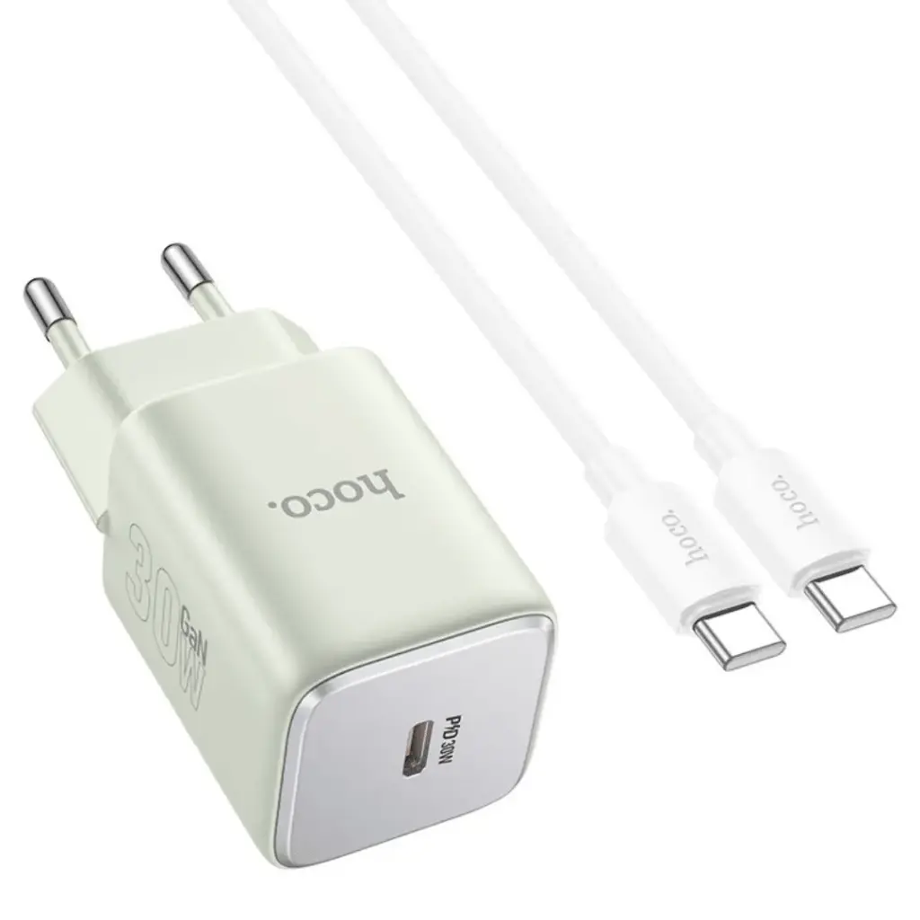 Hoco Vista Single Port PD30W Charger Set With Cable - N43 