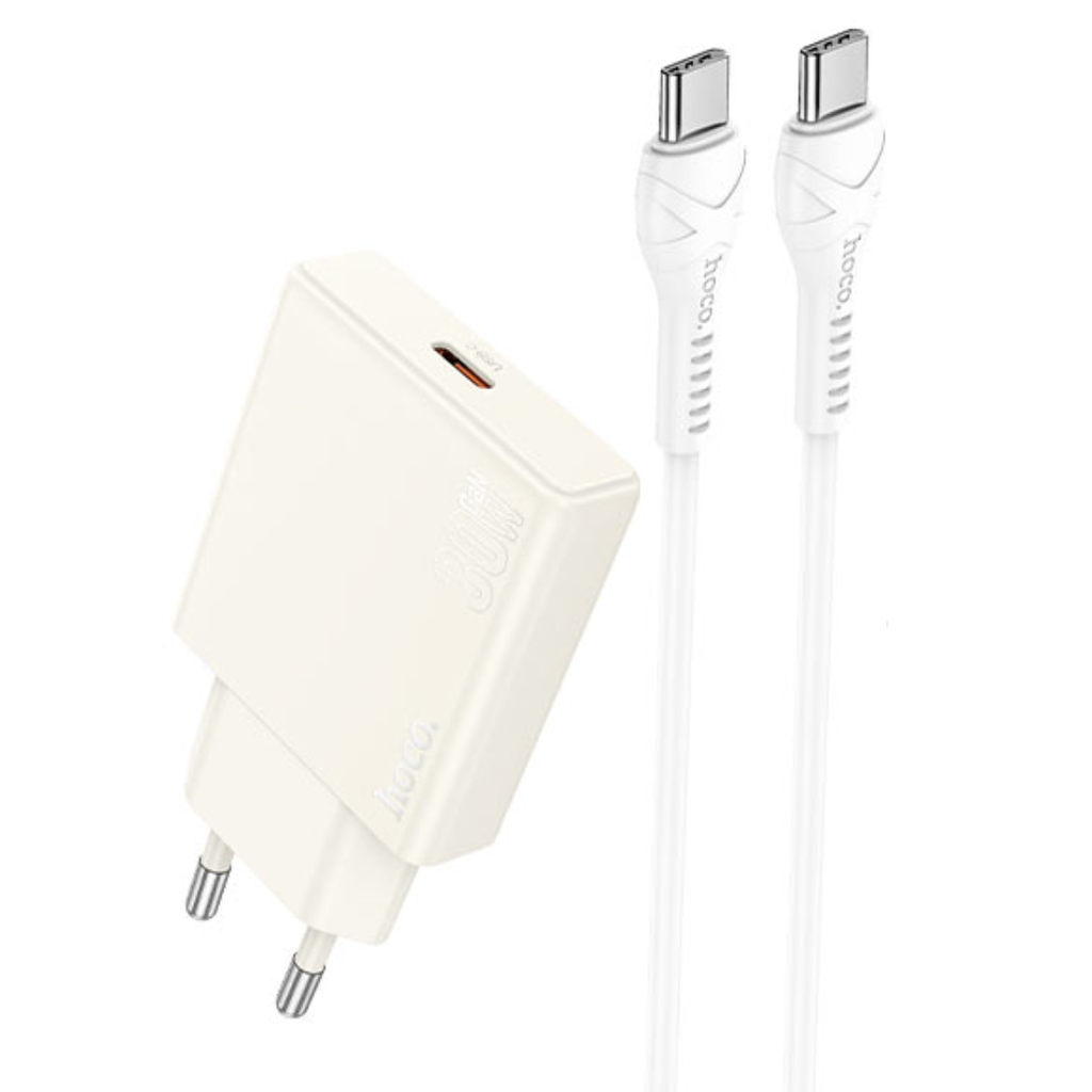 Hoco Biscuit Single Port PD30W Charger(EU) - N44