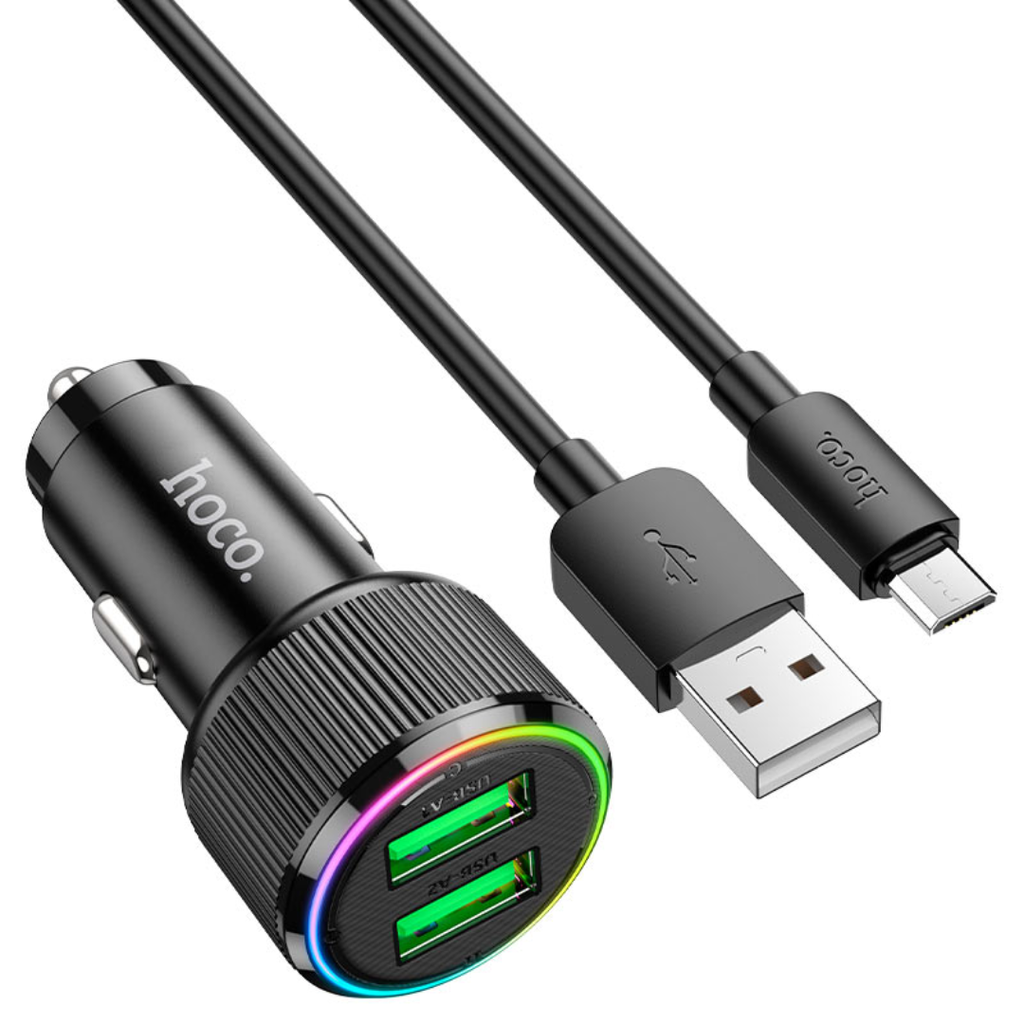 Hoco Car Charger Set With Cable 36W-NZ14