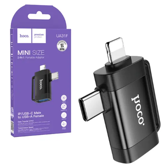 Hoco OTG Data Transfer 2 In1 Adapter - UA31F