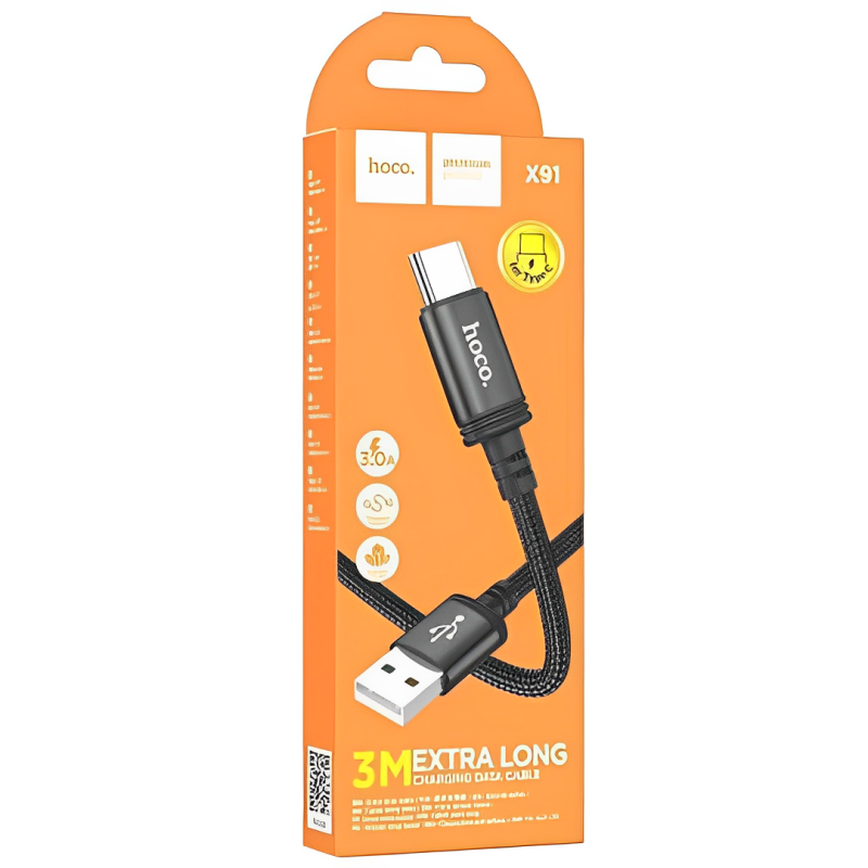 Hoco Cable Extra-Long Charging Data 3 Meter Cable-X91