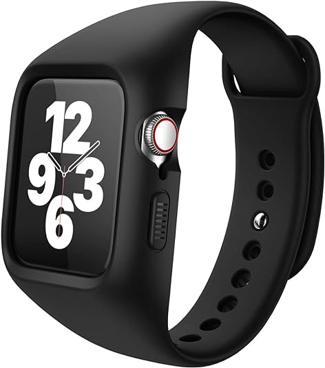 Band And Case Silicon For Apple Watch 41mm/45mm