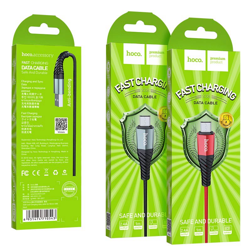 Hoco Cable Fast,Safe And Durable-X38