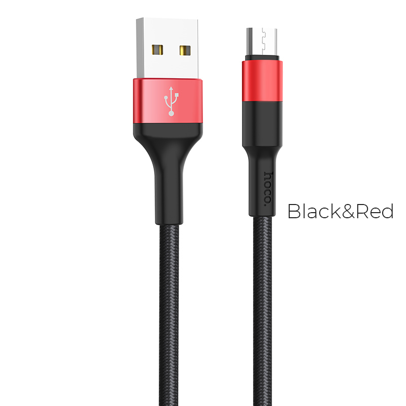 Cable hoco X26 XPRESS For Micro-USB Black And Red
