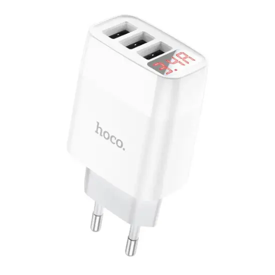 Hoco Charger Digital Display Three Port USB - C93A