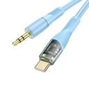 Aux Cable hoco UPA25 Transparent Discovery Edition Digital Audio Conversion Cable Iphone And Type-C