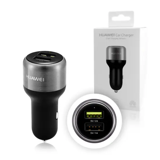 HUAWEI Car Charger Original Dual Port USB+Cable Type-C-AP31