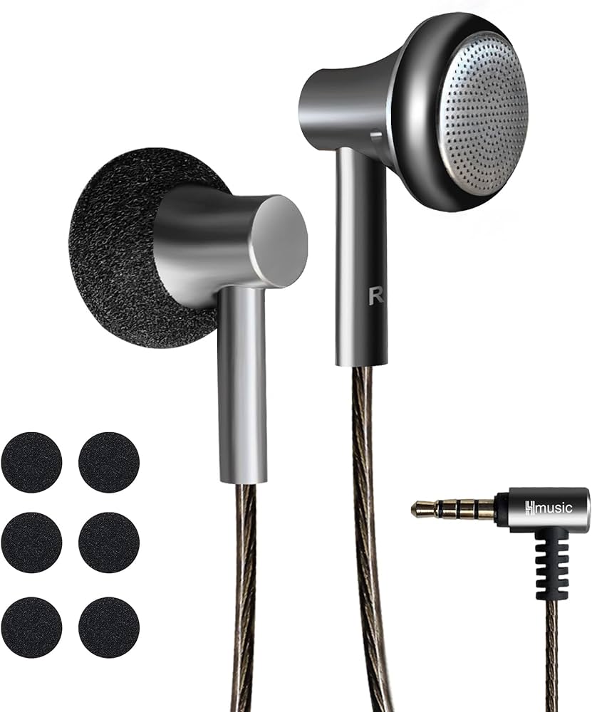 Wired Earphones Aux Flat Ear 