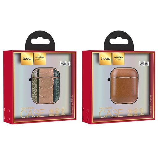 Case For AirPods 2/1 Leather WB16