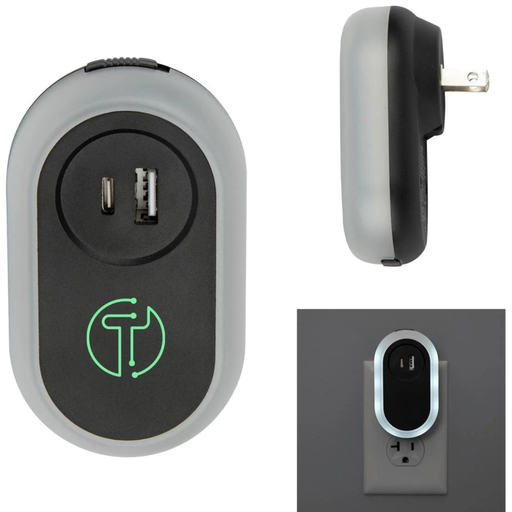 [TT-H139U-T] Charger TITANIUM Night Lights Type-C