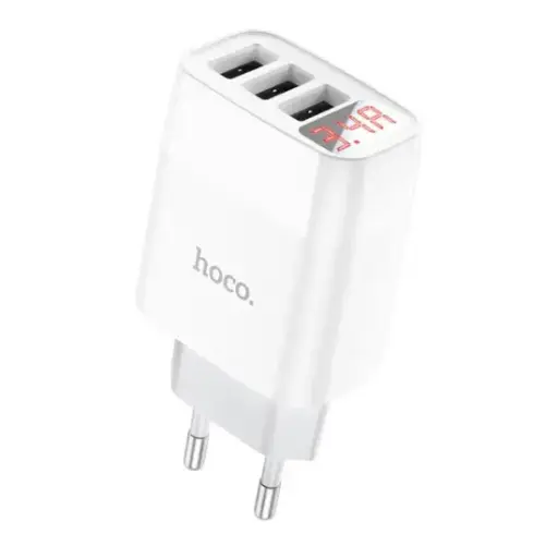 [C93A] Hoco Charger Digital Display Three Port USB - C93A
