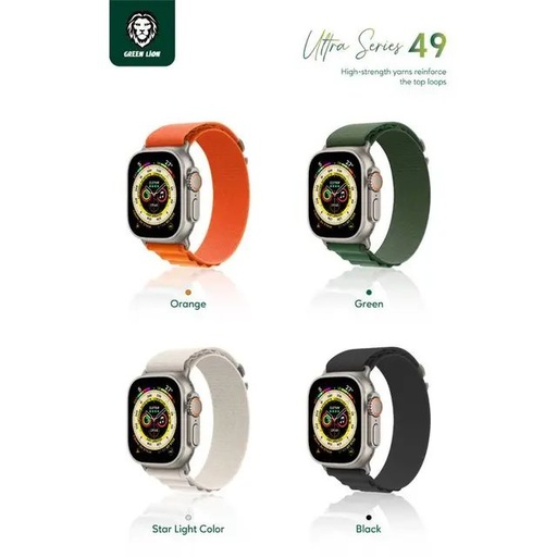 Green Lion Ultra Smart Watch 49MM -(Strap)