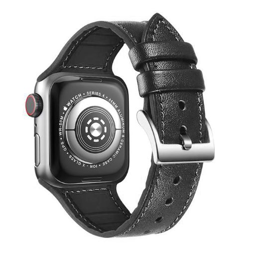 Green Lion Genuine Leather Watch Strap for Apple Watch 44mm