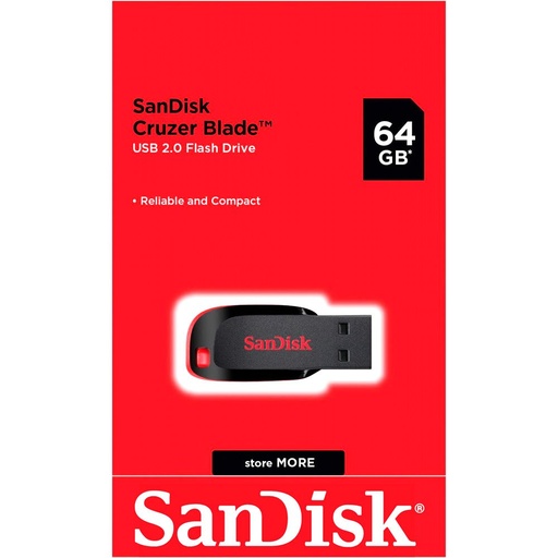 Flash Memory SanDisk 64GB Cruzer Blade