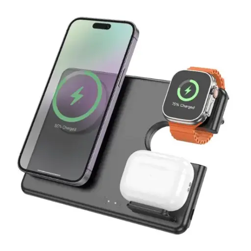 Hoco Wireless Fast Charger Folding 3in1 - CQ7