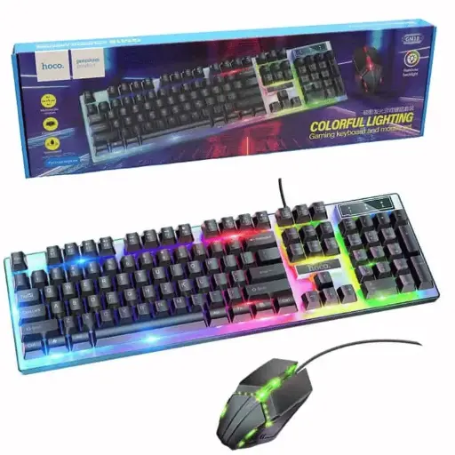 [KB-GM18] Hoco Luminous Gaming Keyboard and Mouse Set GM18