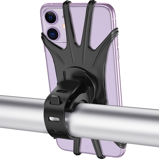 Phone Holder For Bike Rubber Handlebar Match For Mobile Phone (4-6 inches)