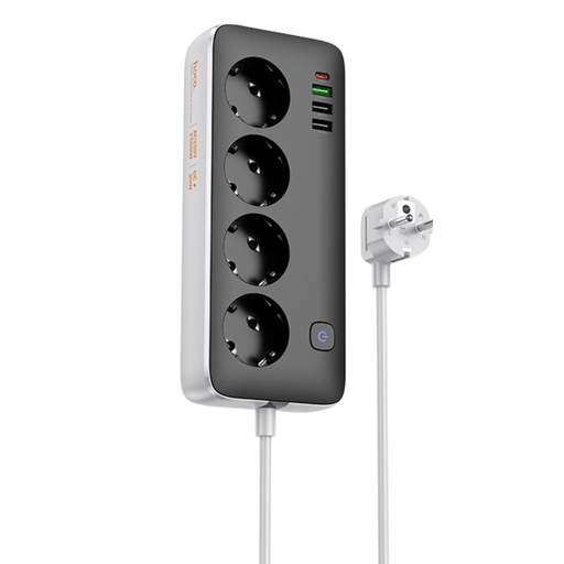 Hoco Sunlight 4-Bit Desktop Socket(EU/GER) AC22