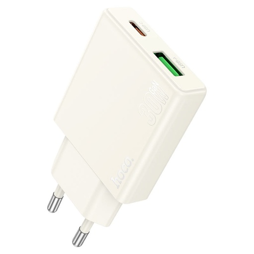 Hoco N45 Biscuit PD30W+QC3.0 Charger(EU)