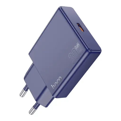 Hoco Biscuit Single Port PD30W Charger(EU) Without Cable - N44