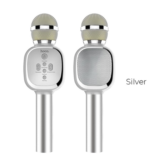 [bk4] Wireless Microphone+Speaker hoco BK4 Silver